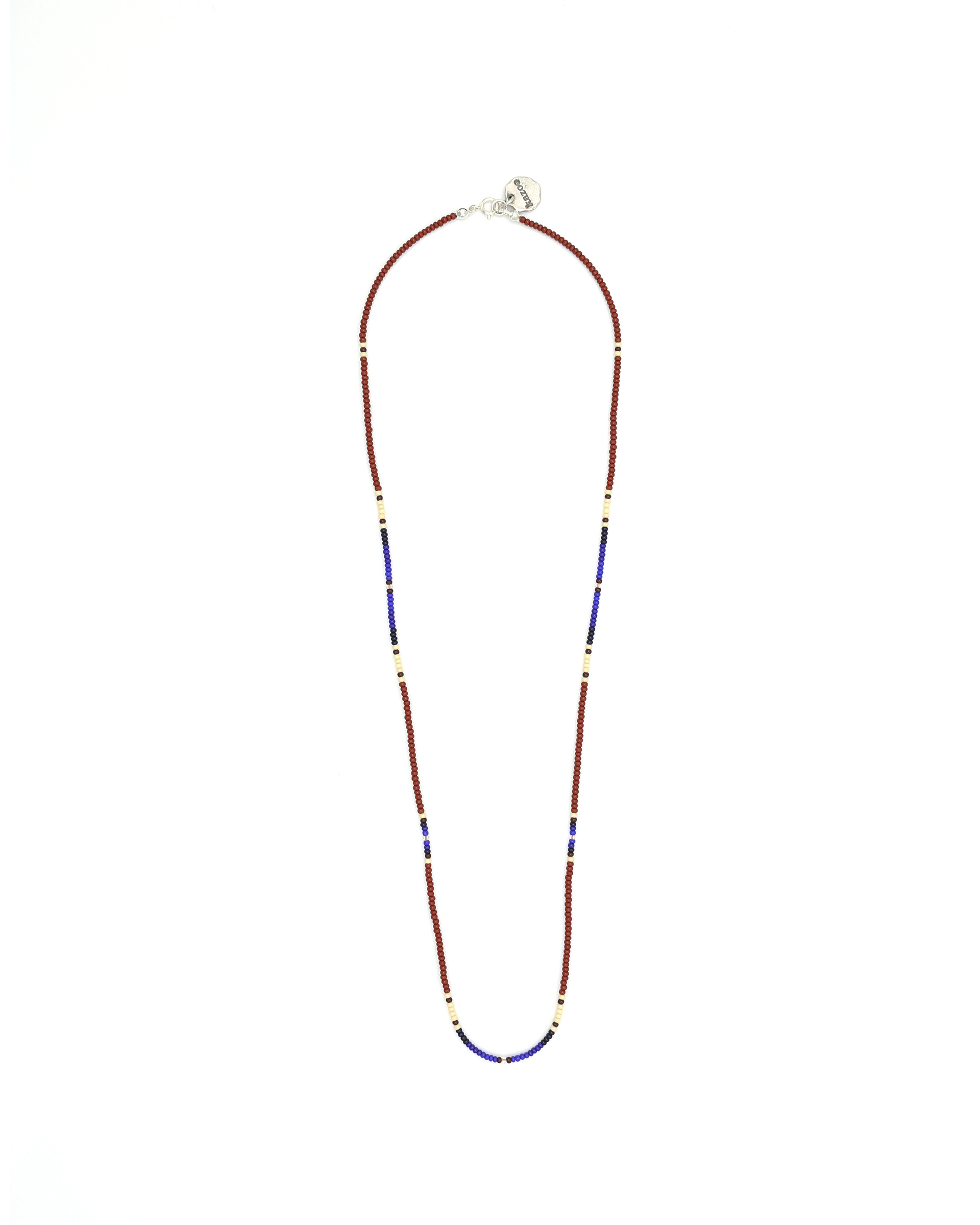 NAVY - MAROON / BEADS NECKLACE