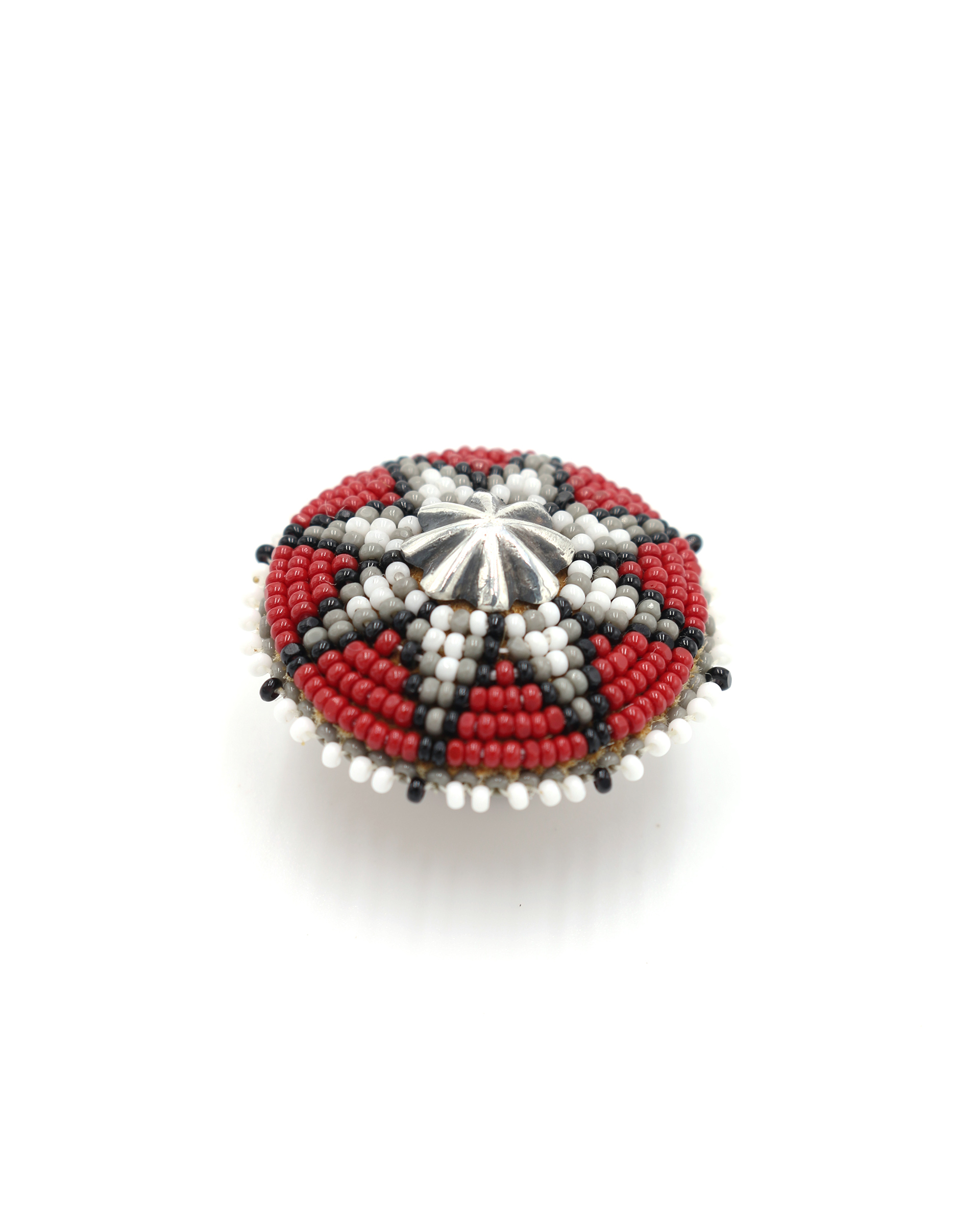 RED-SBC-1 - MORNING STAR / SILVER & BEAD CONCHO
