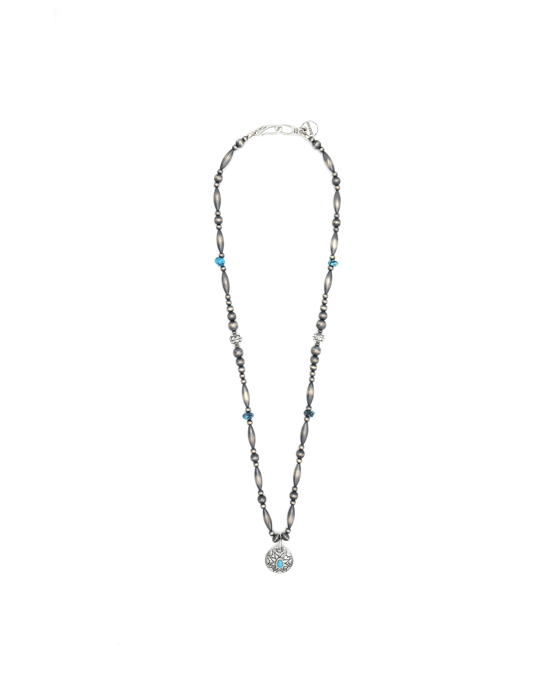 SILVER BEADS NECKLACE - RUGGED ROAD