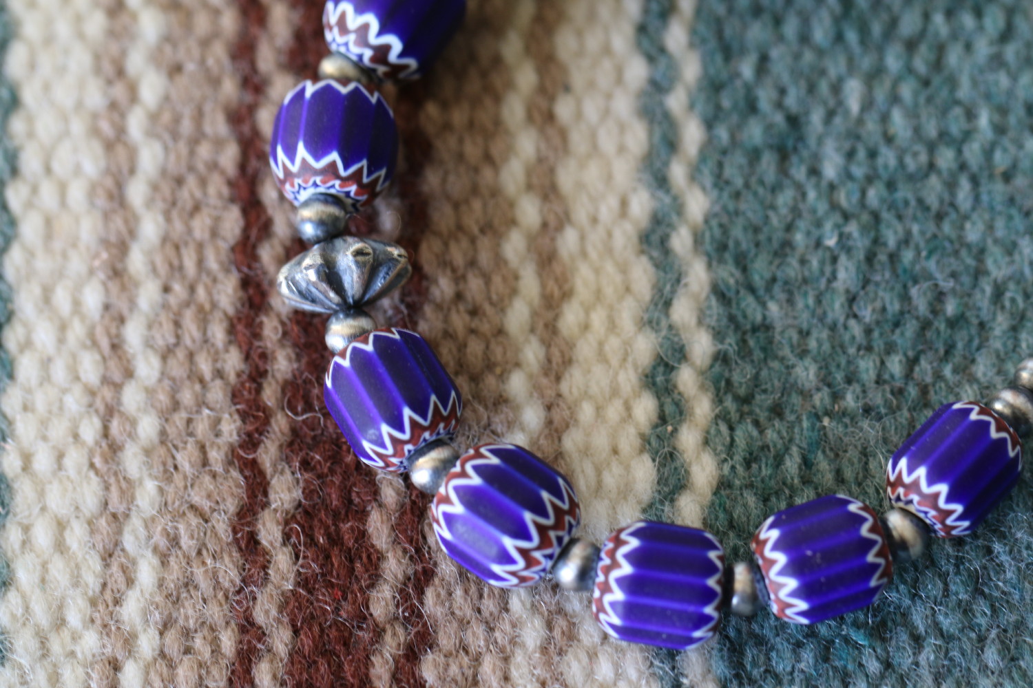 Chevron Beads Bracelet　シルバービーズとの相性も良いです。